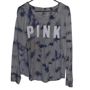 PINK TYE DYE LONG SLEEVE TEE